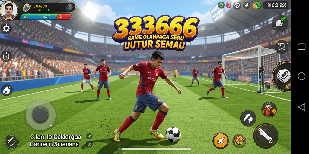Tampilan gameplay yang memukau dan dinamis dari 333666.