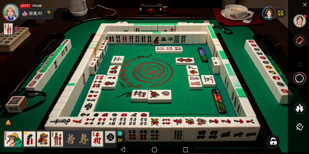 Screenshot 8II menunjukkan gameplay Mahjong yang seru.