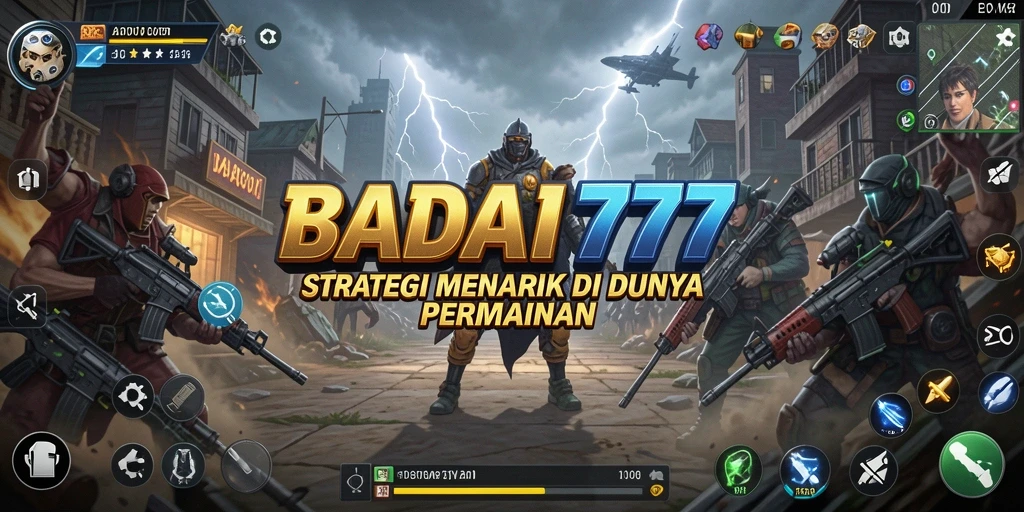 Tampilan gameplay seru dari BADAI777 yang penuh strategi.
