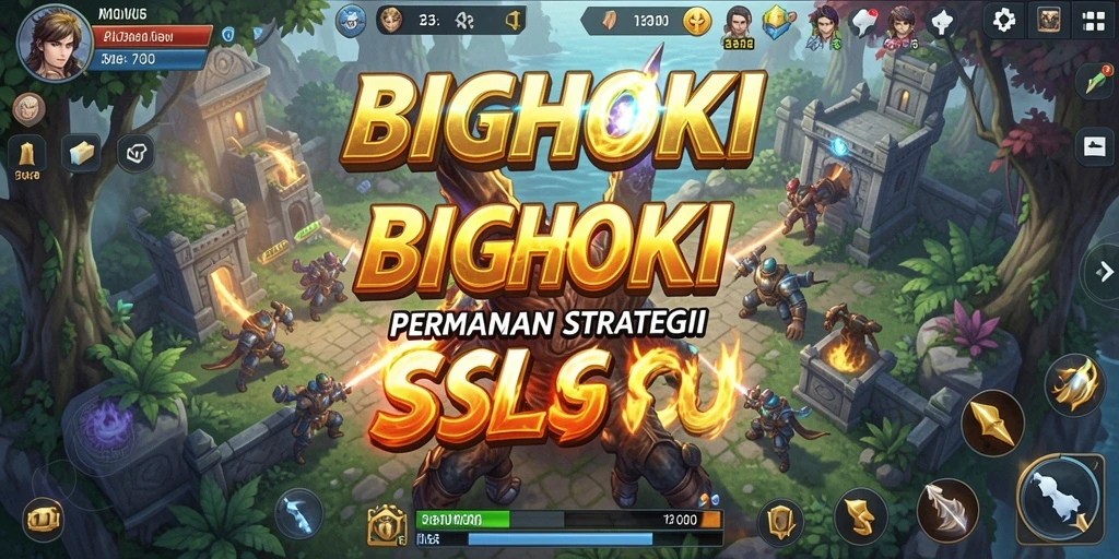 Screenshot gameplay BIGHOKI memperlihatkan aksi strategi yang mendebarkan.