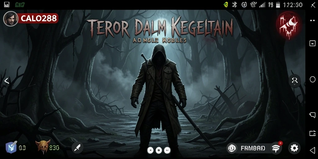 Screenshot menampilkan momen mencekam dari gameplay Horror.