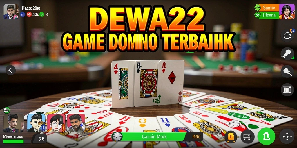 Tampilan gameplay seru di DEWA22 dengan berbagai pilihan permainan Domino.