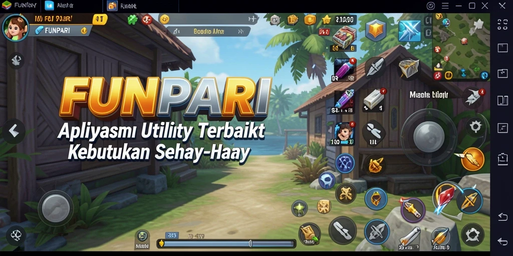 Tampilan utama FUNPARI dengan berbagai fitur Utility.