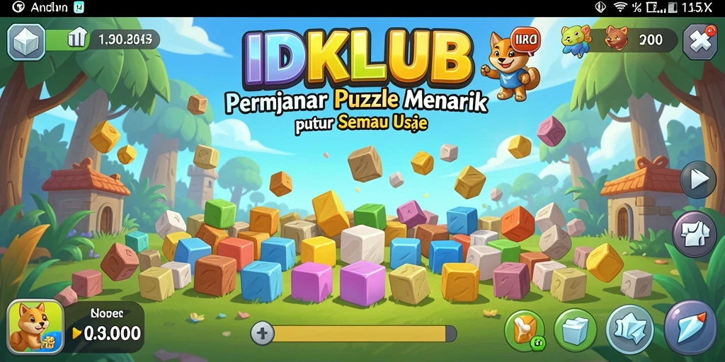 Screenshot gameplay IDKLUB dengan tantangan puzzle yang menarik.