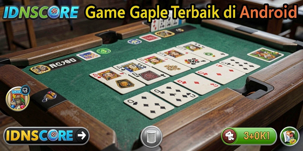 Tampilan gameplay Gaple yang menarik dan interaktif.