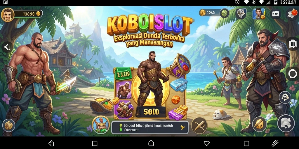 Tampilan menarik dari gameplay Open World KOBOISLOT.