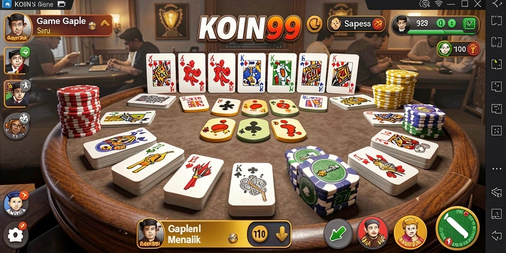 Gameplay seru permainan Gaple di KOIN99.