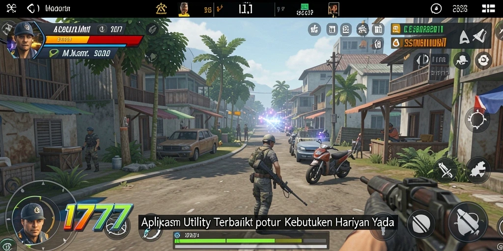 Tampilan utama L777 yang menampilkan berbagai fitur Utility.