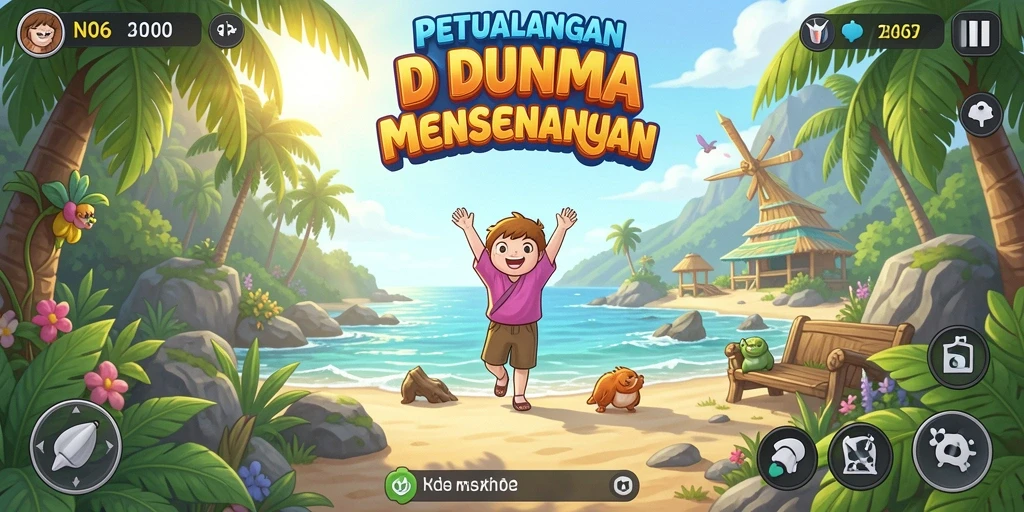 Tampilan menarik dari gameplay N06 yang penuh warna dan tantangan.