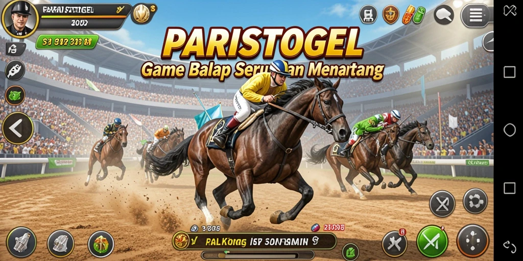 Tampilan aksi balapan seru di PARISTOGEL.