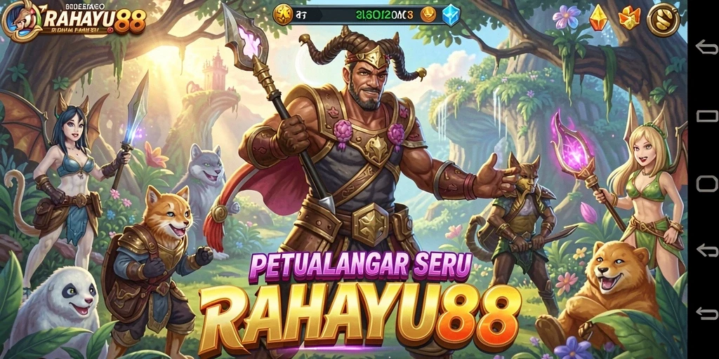 Tampilan aksi seru dalam gameplay RAHAYU88 di dunia petualangan.
