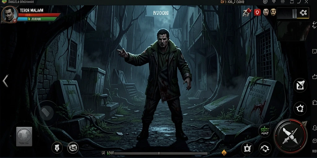 Tampilan gameplay RI188 yang penuh kengerian dan misteri.