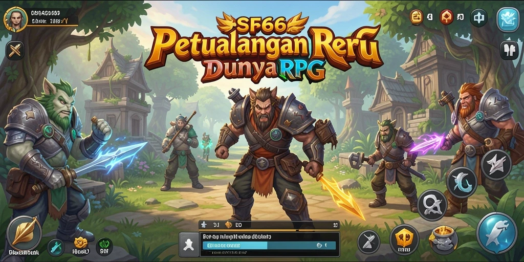 Tangkapan layar menunjukkan pertempuran dinamis dalam game RPG.