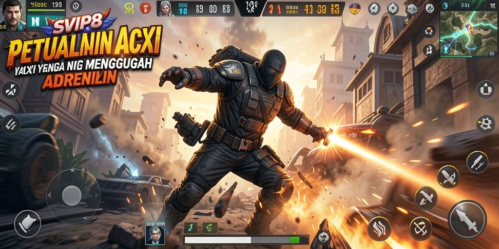 Tampilan gameplay seru dalam SVIP8 yang penuh aksi dan tantangan.