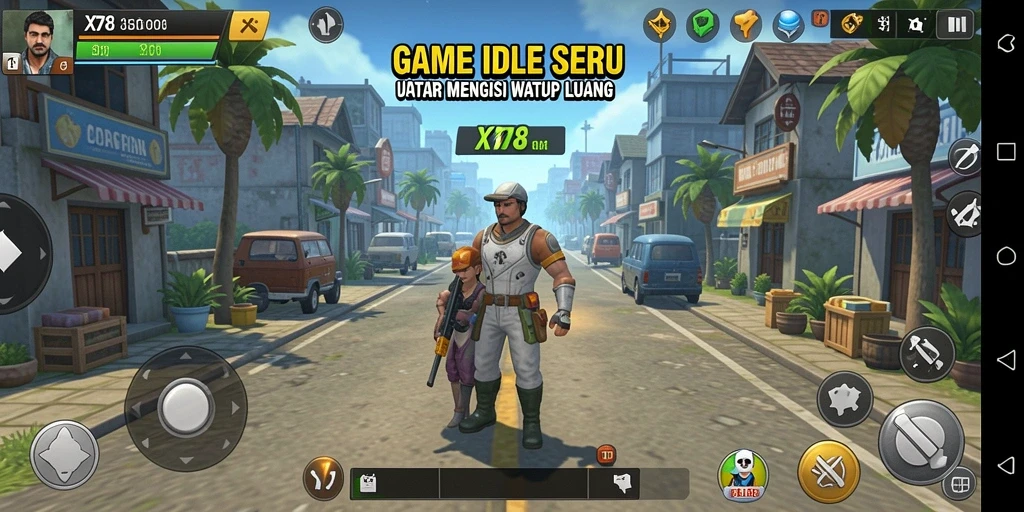 Tampilan gameplay X78 dengan mekanisme Idle yang menarik.